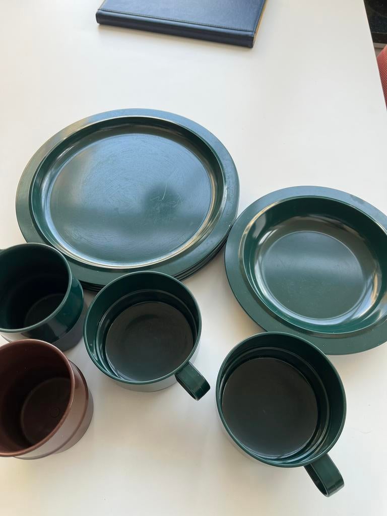 Mepal (retro) servies, Caravans en Kamperen, Ophalen of Verzenden, Gebruikt