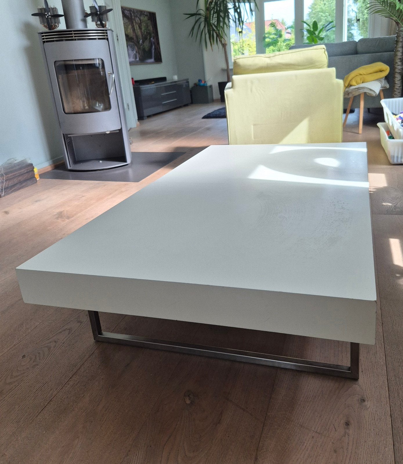 Leolux Tablet salontafel, Ophalen, Gebruikt, 100 tot 150 cm, 50 tot 100 cm