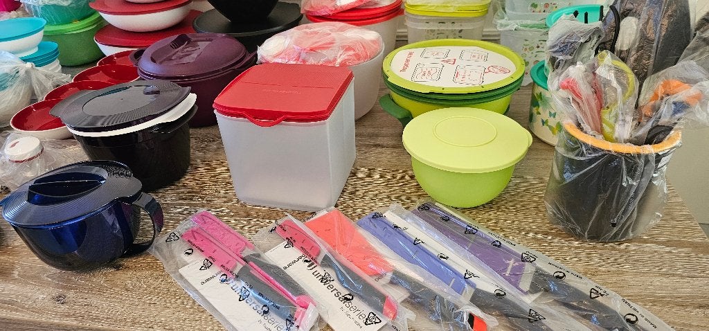 Grote partij Tupperware: diverse bakken, kommen en meer, Ophalen, Overige kleuren, Overige typen, Nieuw