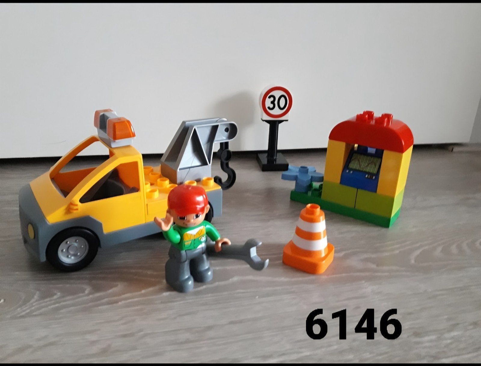Sleepwagen/ Pechhulp - complete set 6146, Ophalen of Verzenden, Zo goed als nieuw, Duplo