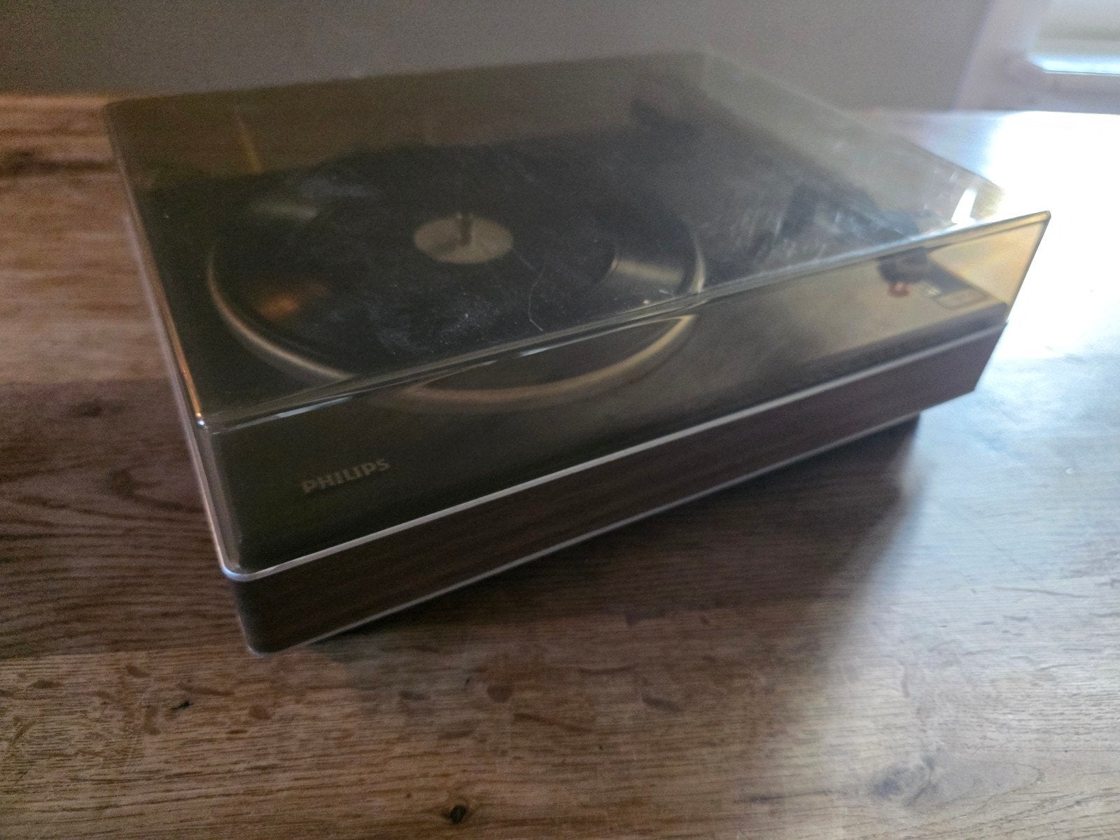 Philips 214 pick-up jaren '70 voor onderdelen of reparatie, Ophalen of Verzenden, Niet werkend, Platenspeler, Philips