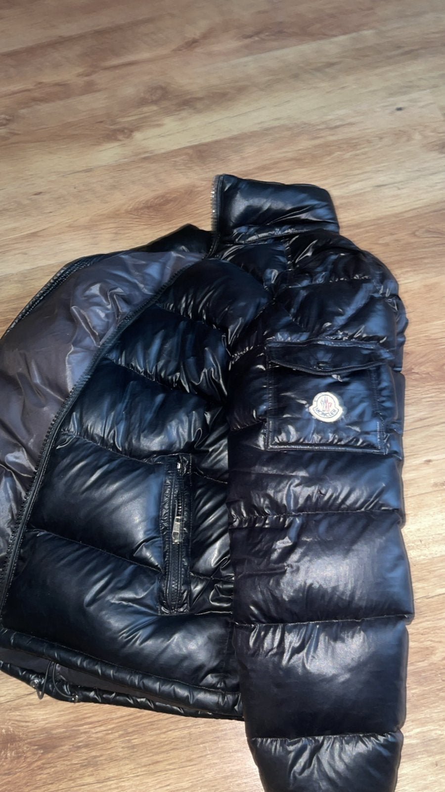 Moncler Maya Jas - Zwart, Ophalen of Verzenden, Gedragen, Overige maten, Zwart