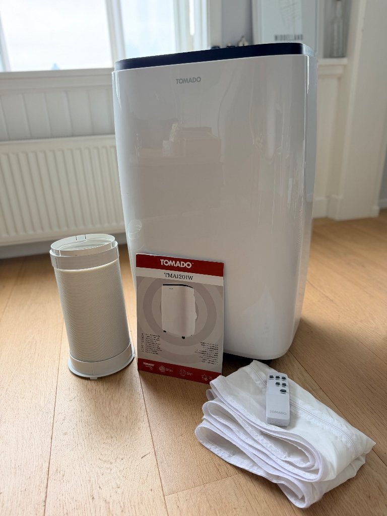 Tomado Mobiele Airco, Witgoed en Apparatuur, Airco's, Ophalen, 2 snelheden, Timer, Zo goed als nieuw