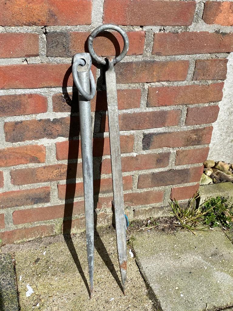 Robuuste gebruikte meerpennen - 540 x 22mm, Ophalen of Verzenden, Gebruikt, Overige typen