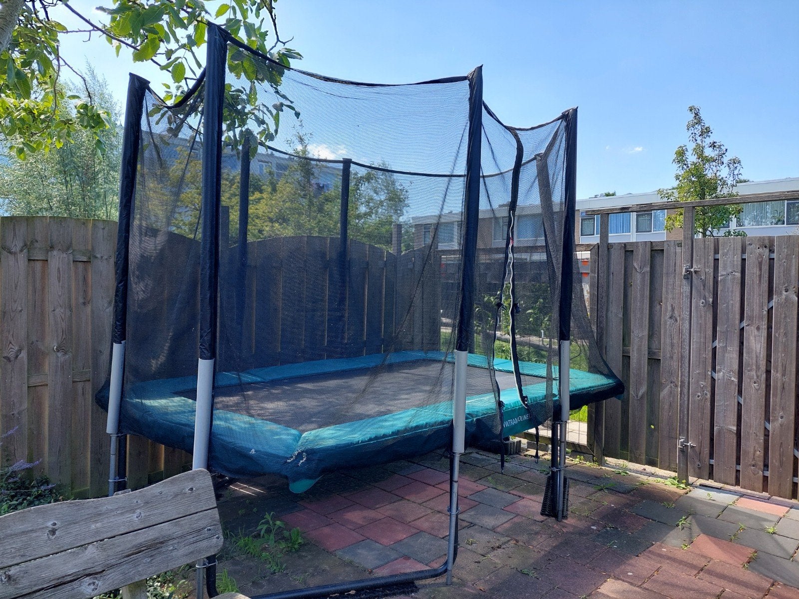Rechthoekige trampoline., Ophalen, Gebruikt