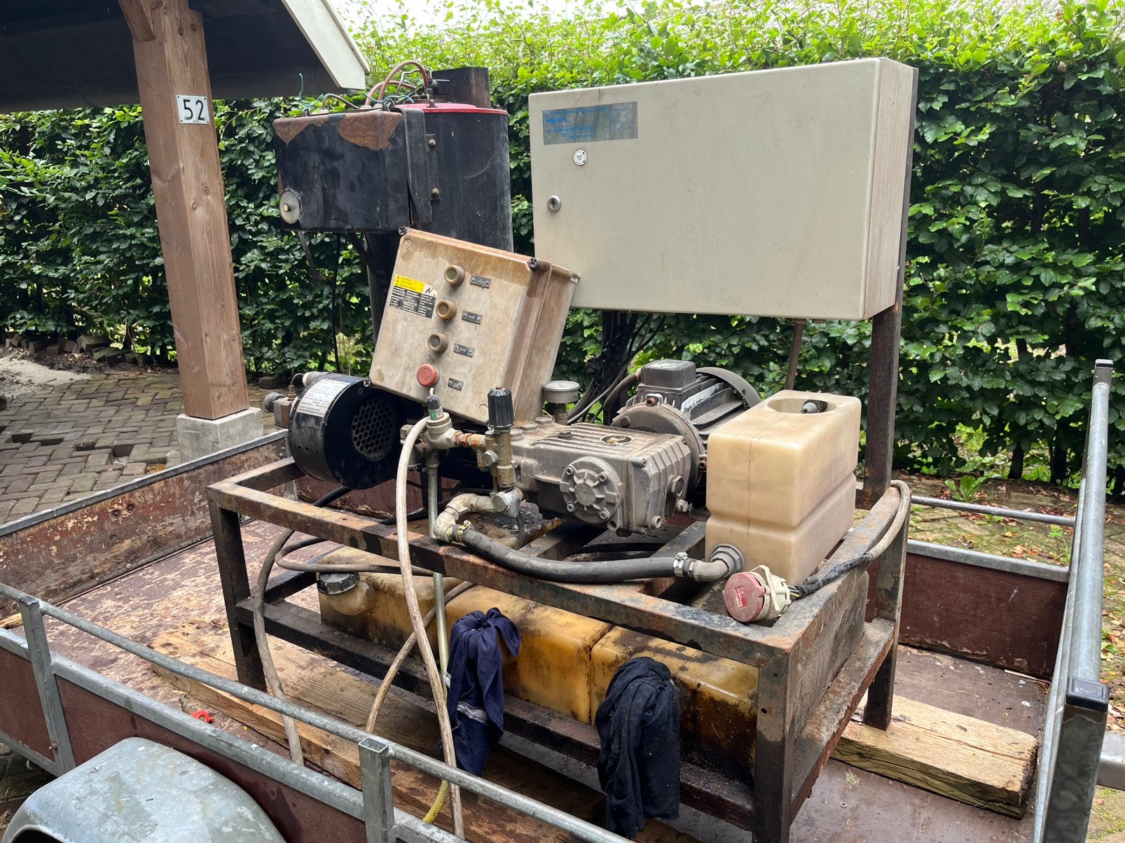 Opknapper stoomcleaner, hogedrukreiniger, boiler, diesel, Ophalen, Gebruikt, Overige typen