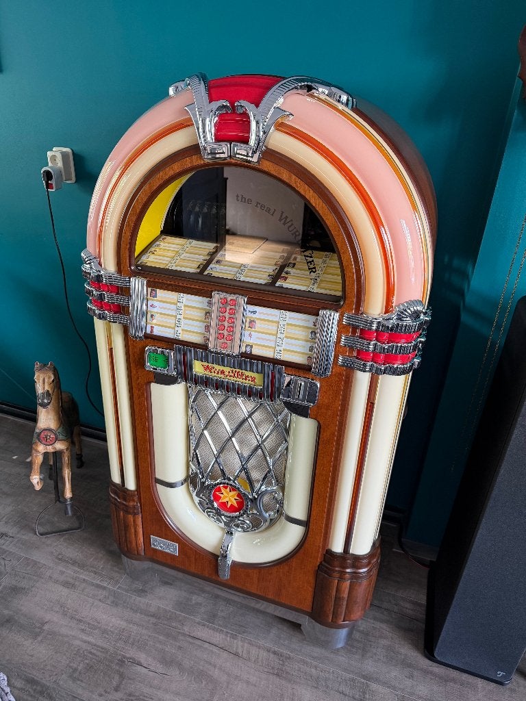 Wurlitzer 1015 OMT Vinyl Single Juke Box Gezocht Gevraagd, Verzamelen, Automaten | Jukeboxen, Gebruikt, Wurlitzer, 1970 tot heden