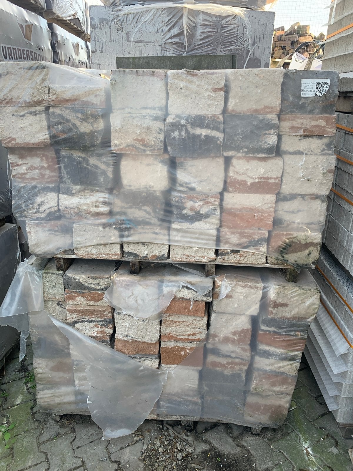 Combiwall ruïne Kilimanjaro stenen, Tuin en Terras, Ophalen of Verzenden, Nieuw, Natuursteen, Klinkers
