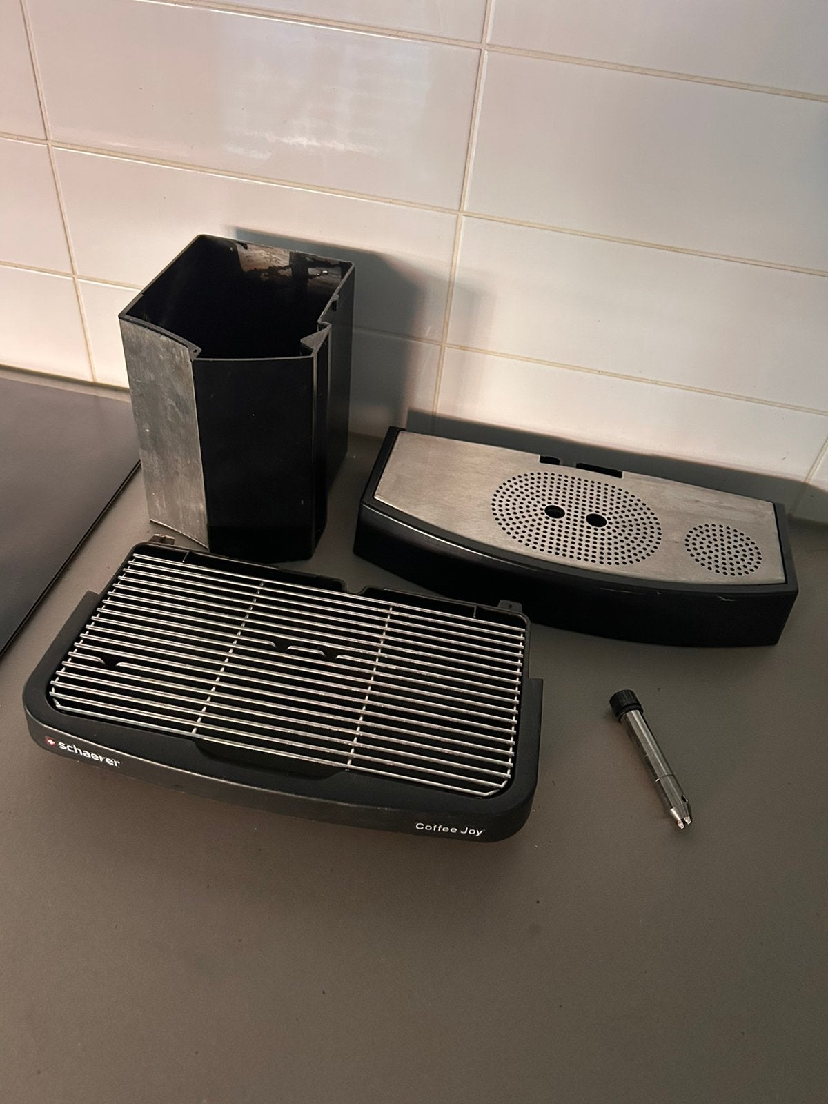 Onderdelen SCHAERER coffee joy, Witgoed en Apparatuur, Koffiezetapparaten, Stoompijpje, Gebruikt, Espresso apparaat, 10 kopjes of meer