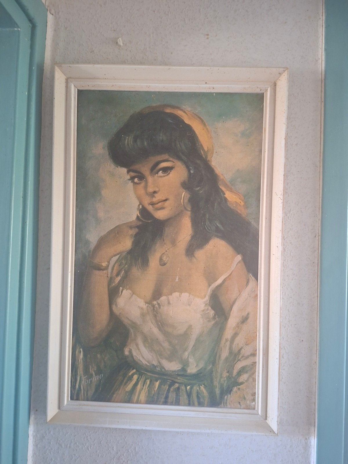 Zigeunerin van Torino, Ophalen, Doek, Portret of Personen, Origineel werk