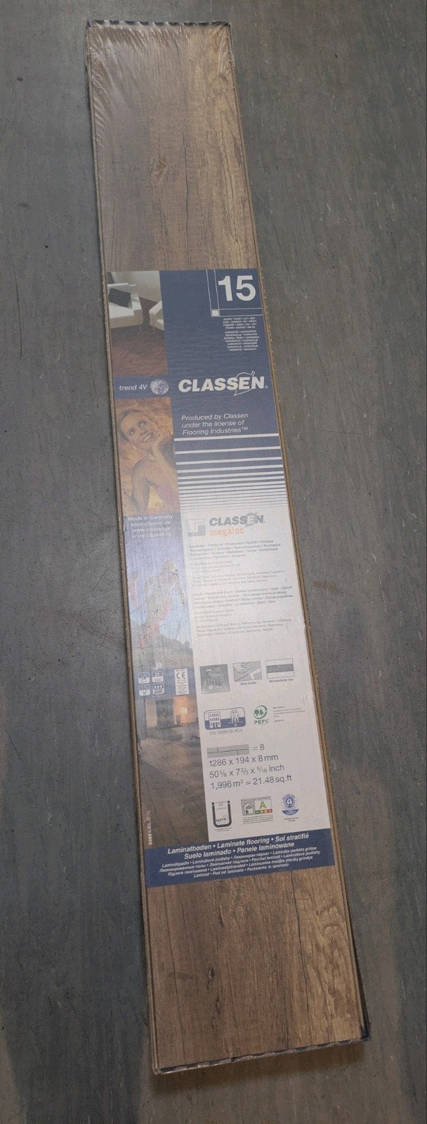 Classen Laminaat 10m2 (5 pakken) -  Nieuw in verpakking, Ophalen, 50 tot 150 cm, Nieuw, Minder dan 5 m²