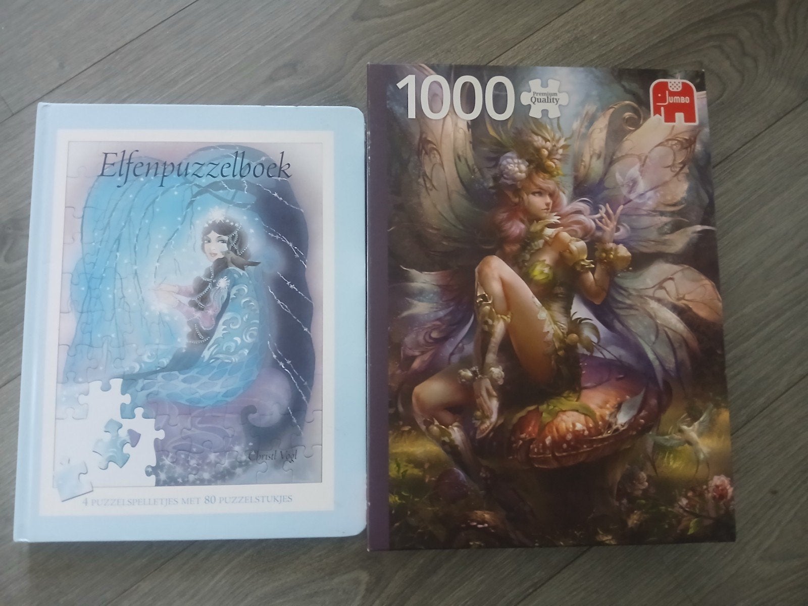 Elfenpuzzelboek en Jumbo Elfenpuzzel 1000 stukjes, Ophalen of Verzenden, Gebruikt