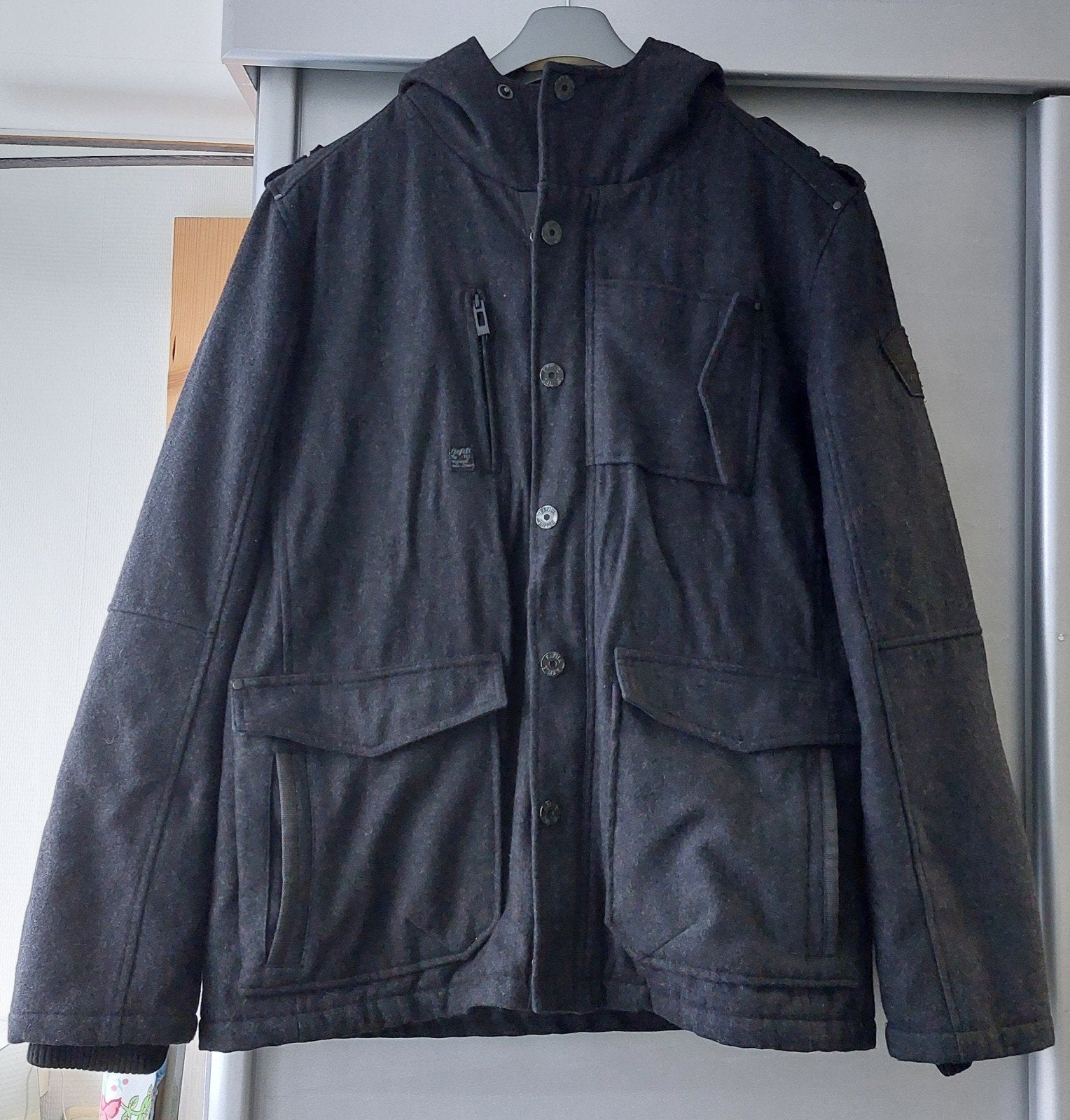 Nette Refill heren jas XXL zwart/donker grijs, Kleding | Heren, Jassen | Winter, Ophalen, Gedragen, Overige maten, Zwart
