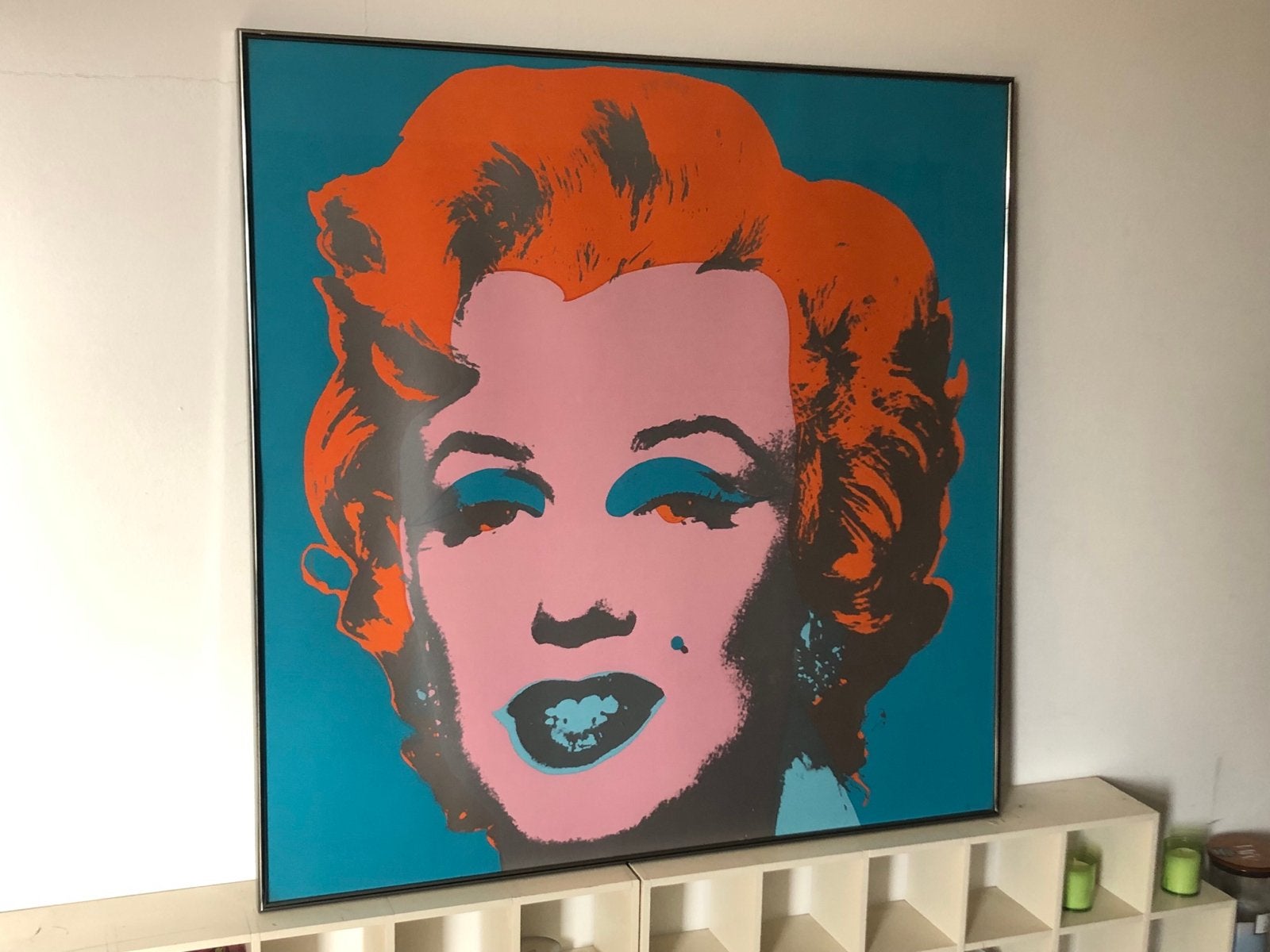 Andy Warhol Marilyn Monroe Originele Black Stamp Zeefdruk, Antiek en Kunst, Ophalen, Papier/karton, Zeefdruk, Ingelijst