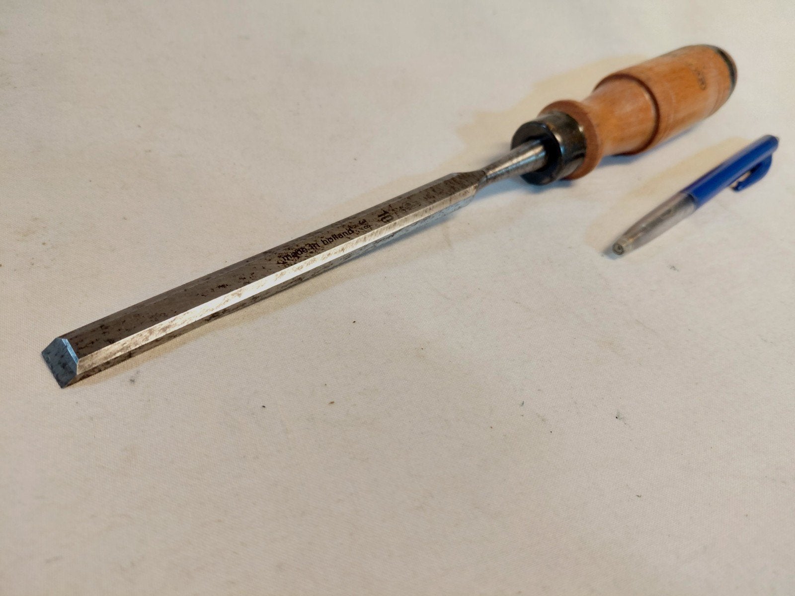 Mooie zgan beitel, steekbeitel van Nooitgedagt 10mm, Antiek en Kunst, Ophalen of Verzenden