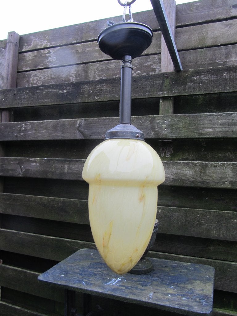 ZEER MOOIE ART DECO LAMP, Ophalen, Gebruikt, Art deco, E27 (groot)