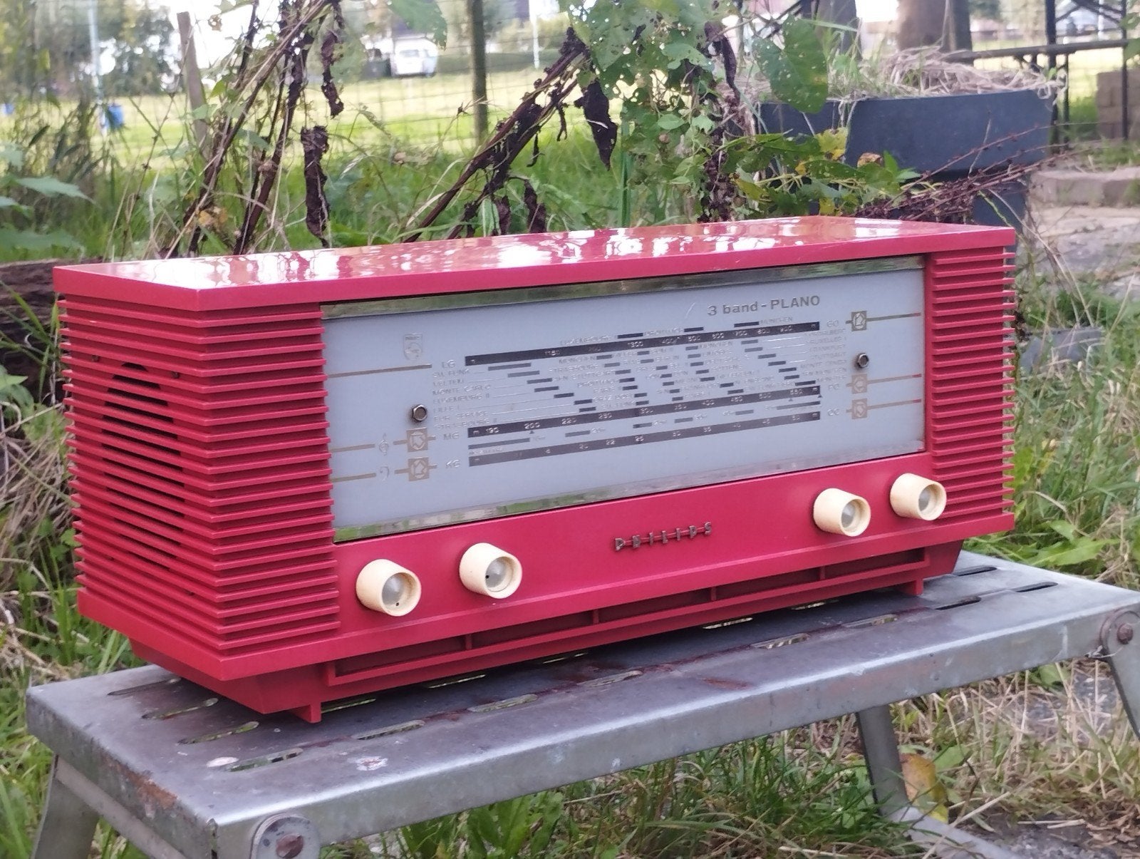 Philips 3-band Plano Radio B3X40U- Defect, Ophalen of Verzenden, Niet werkend, Radio