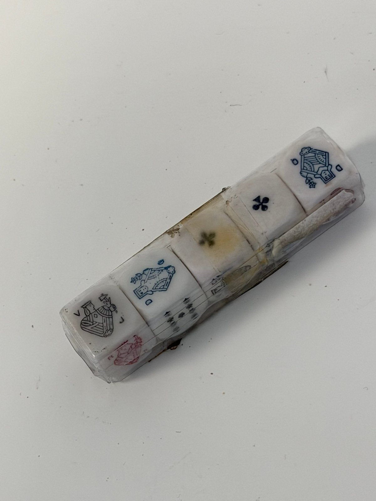 Vintage Pokerdobbelstenen Poker Dice Dobbelstenen nieuw, Ophalen of Verzenden, Nieuw