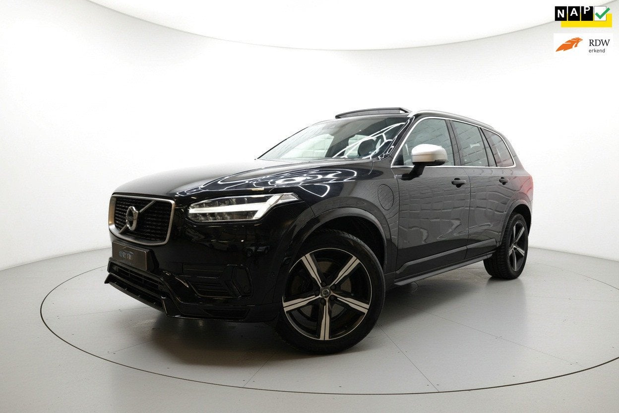 Volvo XC90 2.0 T8 Twin Engine AWD R DEGISN 7 PERS PANO LEER, Auto's, Automatische klimaatregeling, Gebruikt, 1969 cc, 150 min
