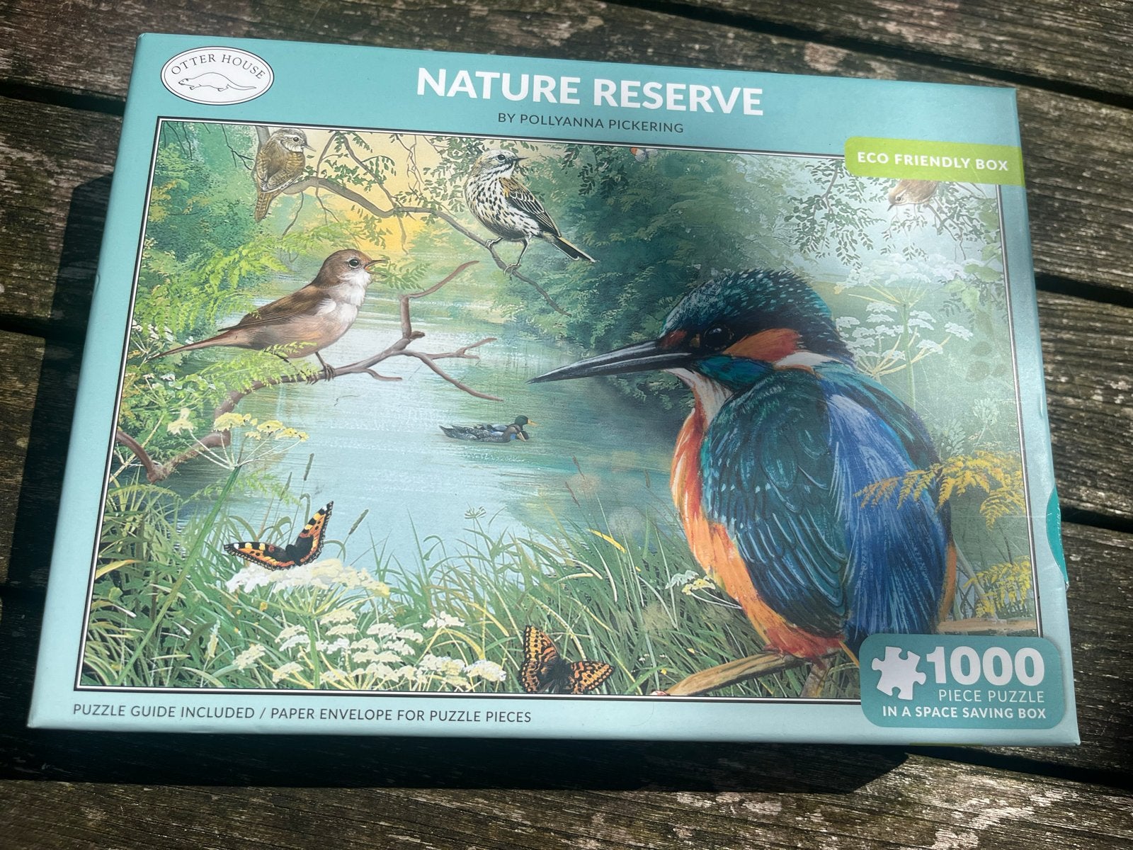 Legpuzzel 1000 stukjes - IJsvogel Natuur Reserve, Ophalen of Verzenden, 500 t/m 1500 stukjes, Zo goed als nieuw, Legpuzzel
