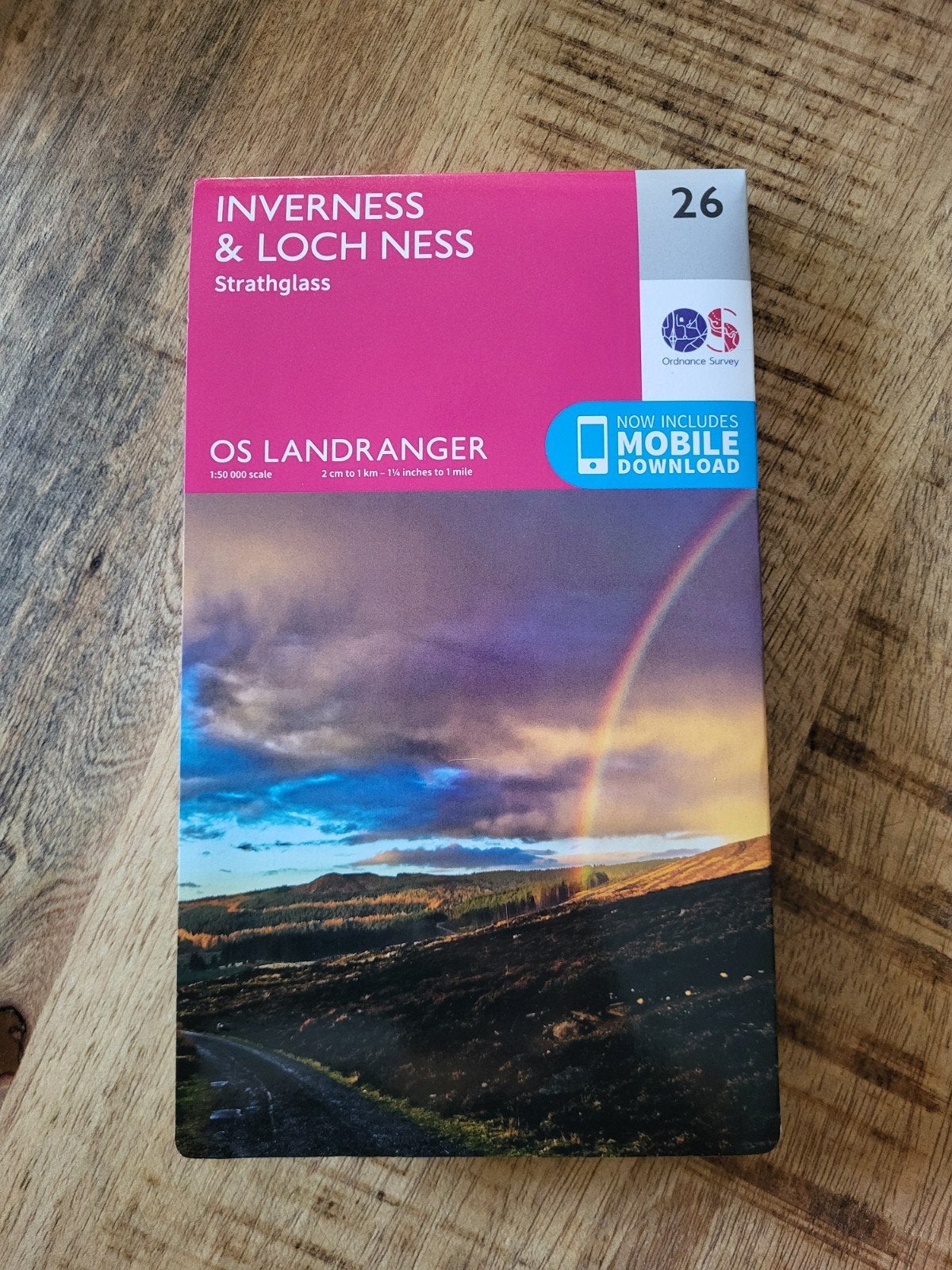 Kaart 026 Schotland Inverness en Loch Ness, Overige merken, Fiets- of Wandelgids, Europa, Ophalen of Verzenden