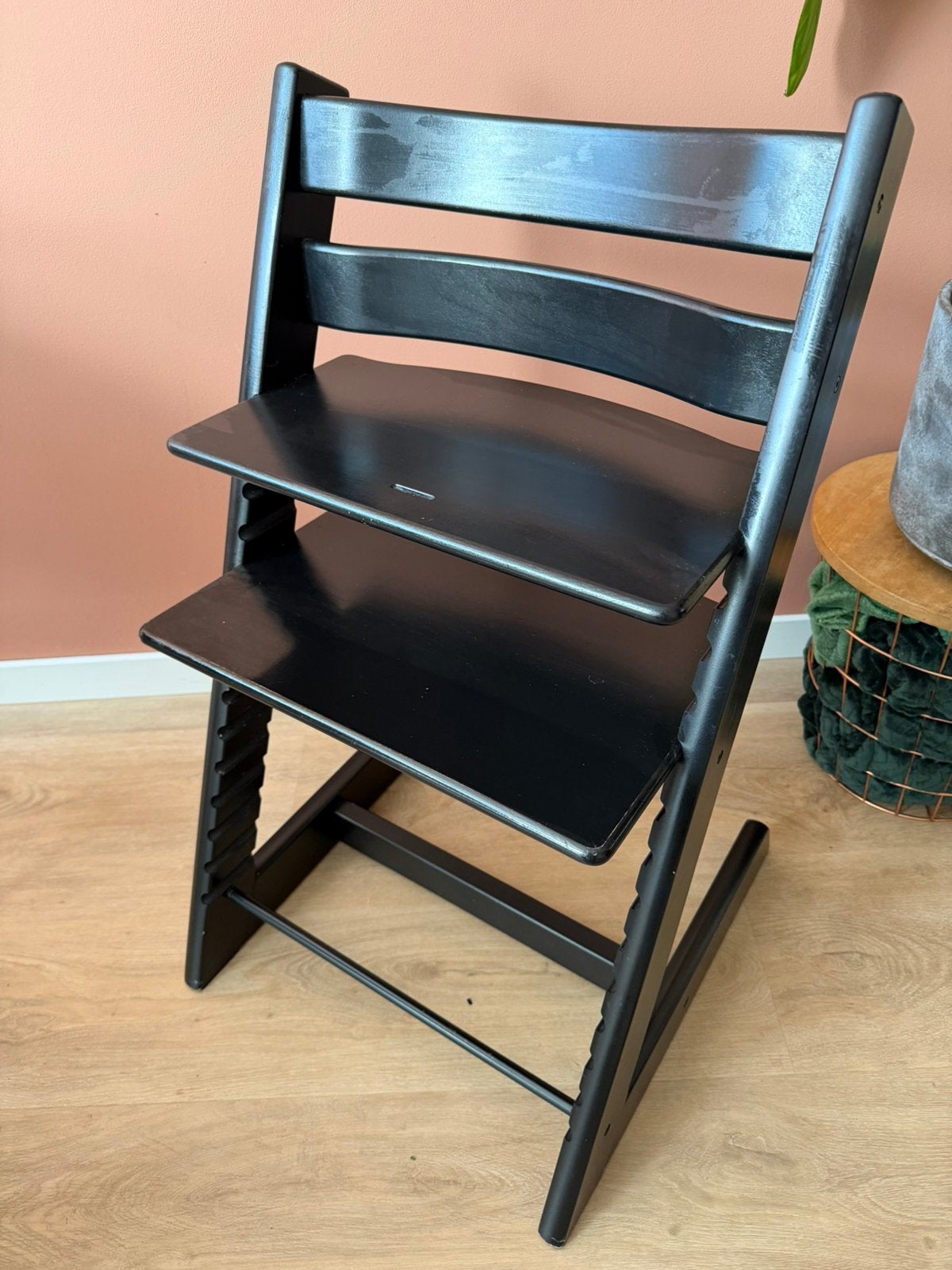 Stokke Tripp Trapp Zwart - Nieuw Model goede staat, Ophalen, Zo goed als nieuw, Meegroeistoel