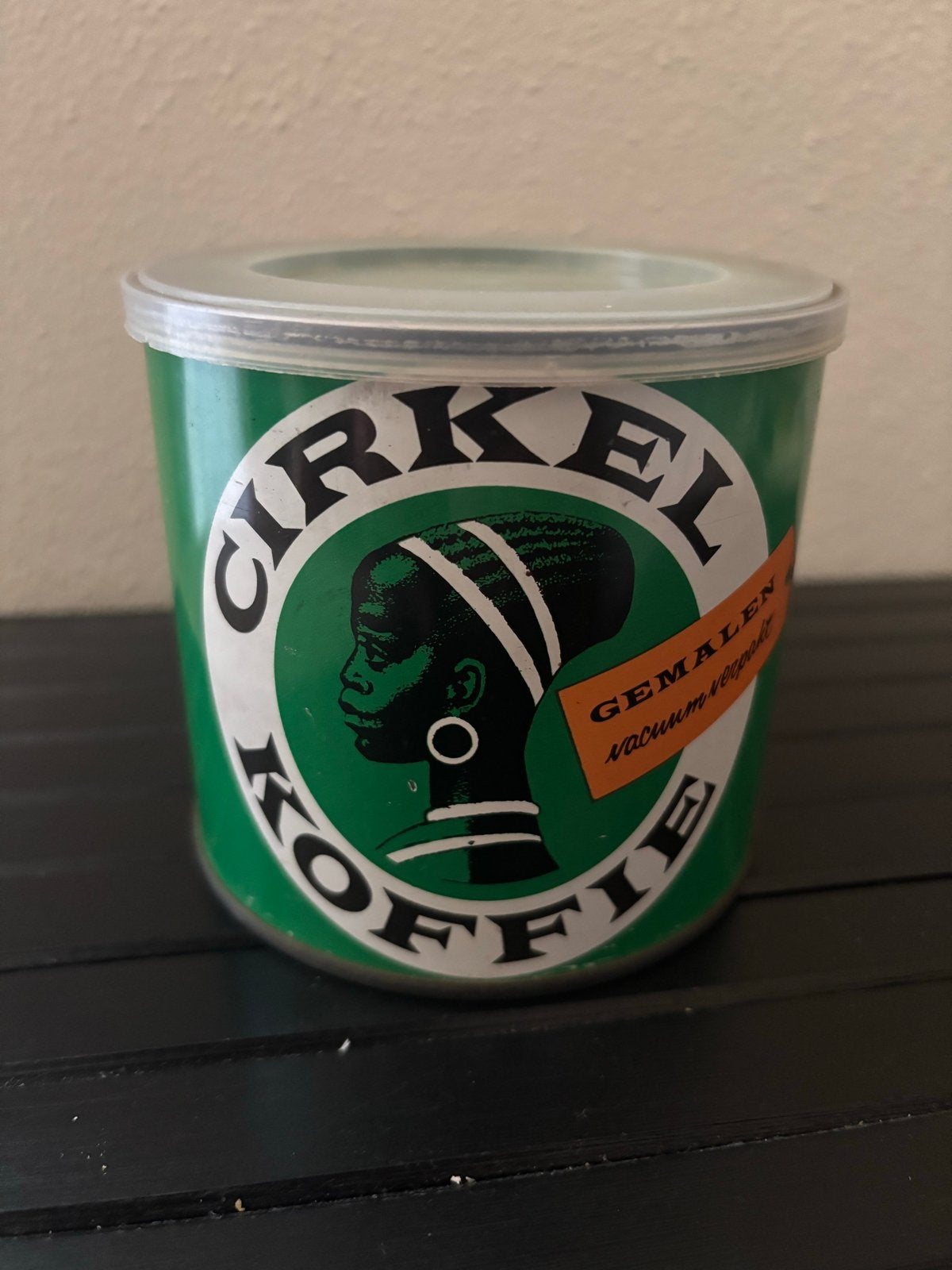 Oud Cirkel Melange Koffieblik Co-op Groen, Ophalen of Verzenden, Gebruikt, Koffie, Overige merken