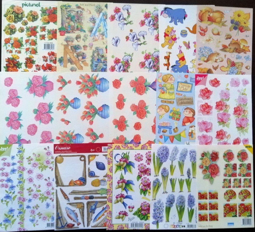 A5 knipvellen pakket, 30 stuks Nr.17, Ophalen of Verzenden, Nieuw, Overige thema's, Knipvel