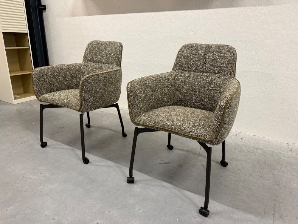 2 Nieuw Leolux Gyon Tour eetkamerstoel design stoel, Leolux, Twee, Overige kleuren, Info@leolux.nl