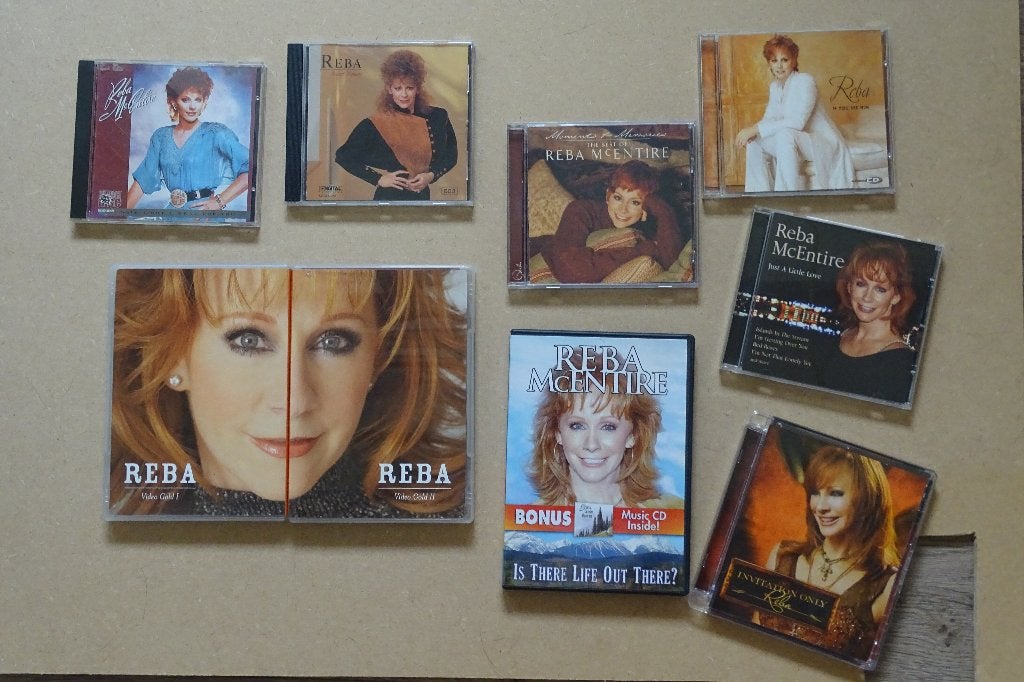 Reba McEntire op 4 DVD's en 5 CD's, Gebruikt, Ophalen of Verzenden, Country, Album