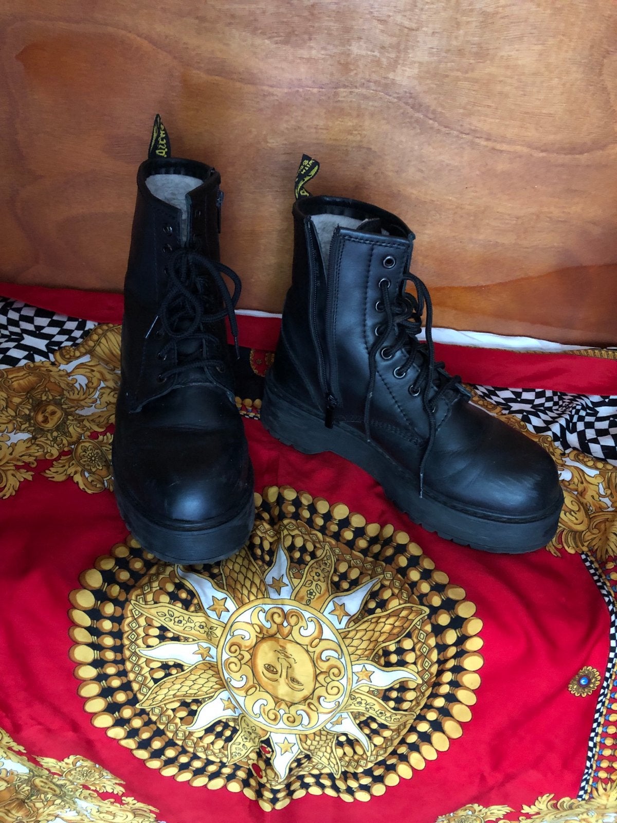 Plattform Dr Martens 39, Kleding | Dames, Schoenen, Zwart, Lage of Enkellaarzen, Ophalen of Verzenden, Gedragen