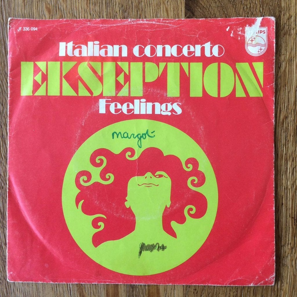 Ekseption Italian Concerto Feelings 7" nederpop prog Bach, Cd's en Dvd's, Gebruikt, 7 inch, Ophalen of Verzenden, Rock en Metal