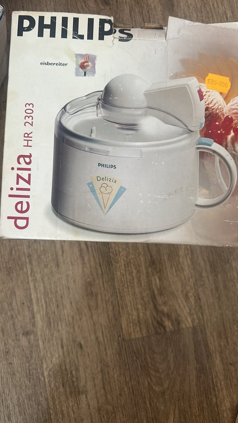 Philips Delizia HR 2303 IJsmachine - Maak zelf ijs!, Ophalen of Verzenden, Gebruikt