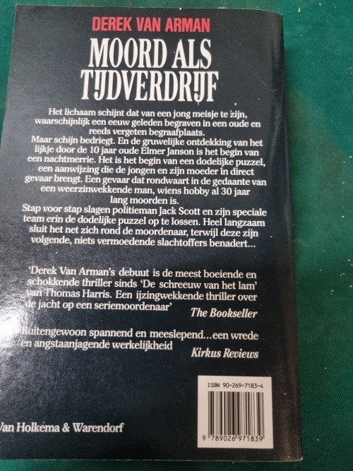 boek moord als tijdverdrijf derek van arman, Ophalen of Verzenden