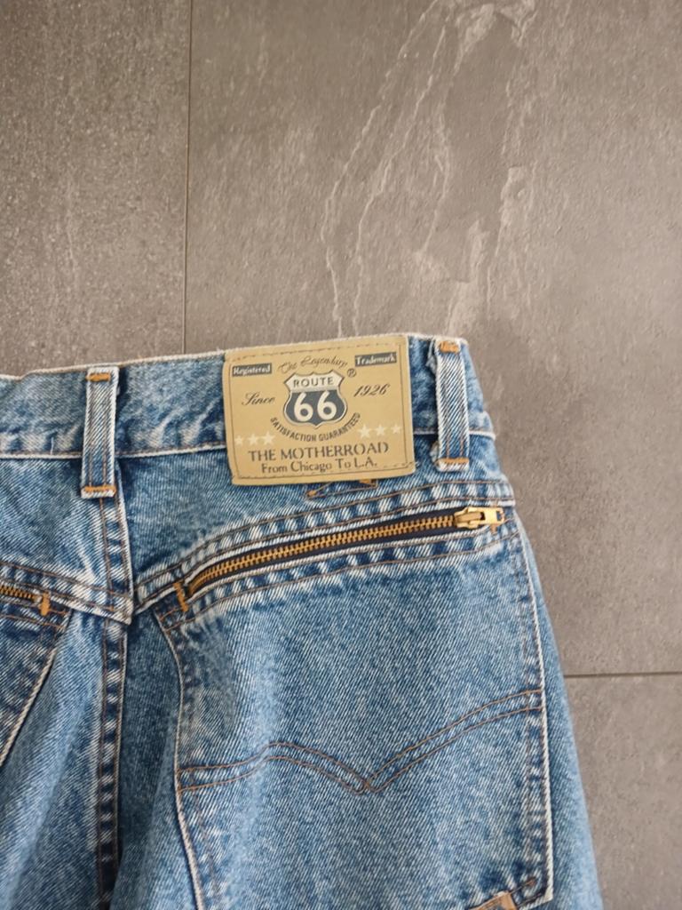 Spijkerbroek route66  maat 32 motorspijkerbroek kevlar, Motoren, Kleding | Motorkleding, Ophalen of Verzenden, Tweedehands, Broek | textiel