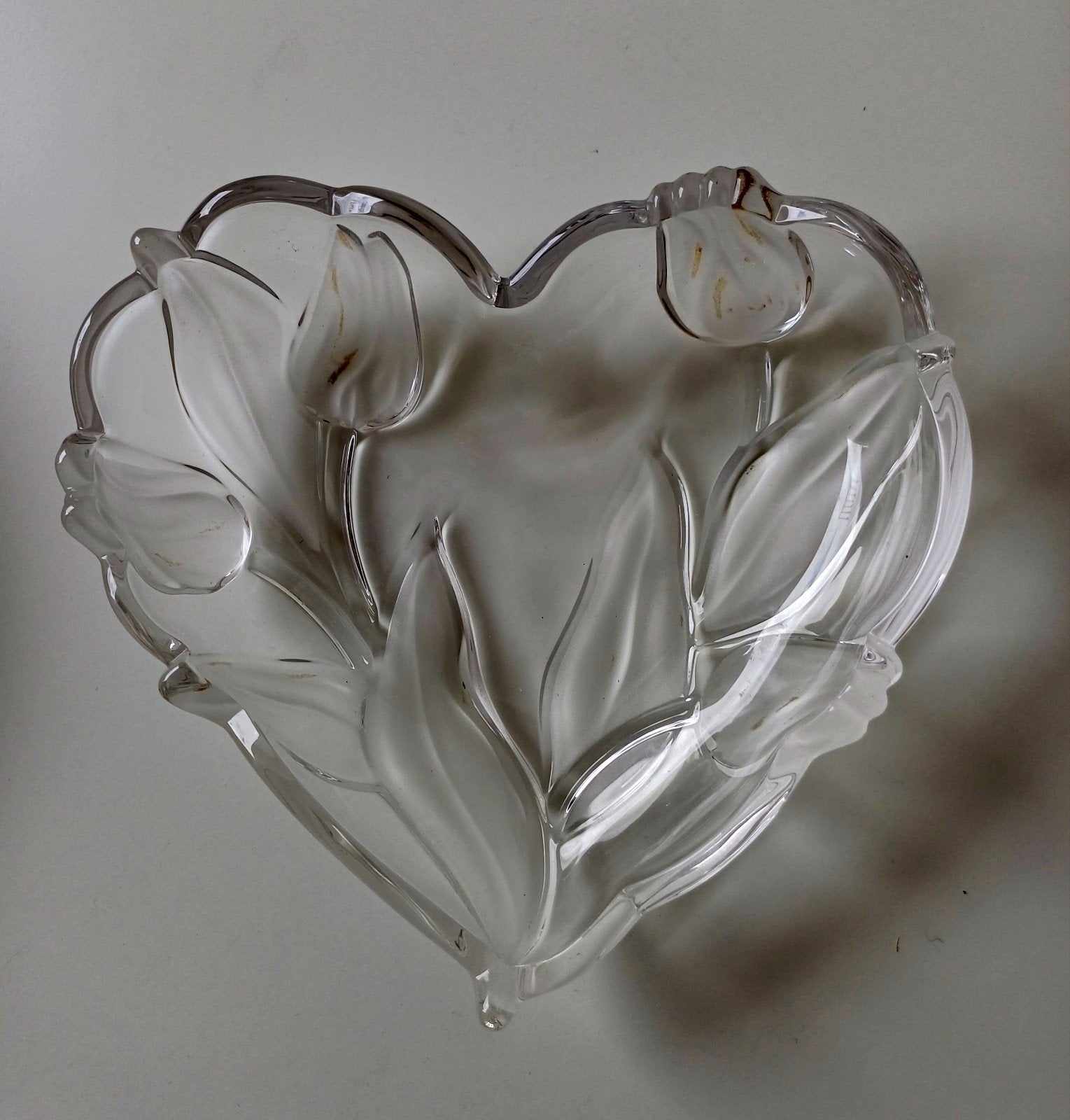 Vintage Walther Glas hartvormige schaal 'Nadine', Ophalen of Verzenden