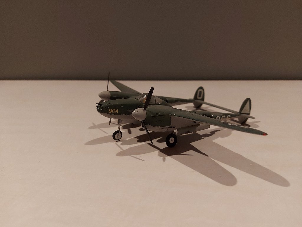 Plastic model van een P-38 Lightning schaal 1/72 (M71), Ophalen of Verzenden, Gebruikt, Schaalmodel