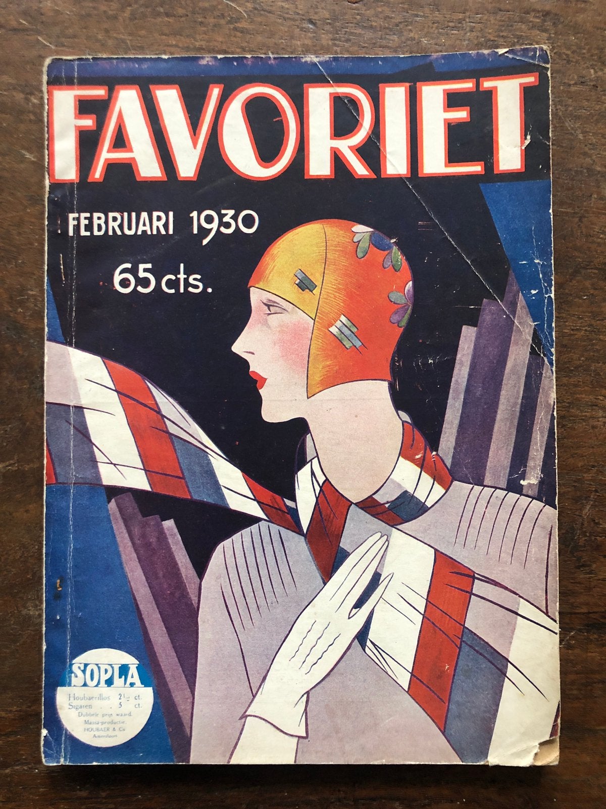 Vintage tijdschrift van Favoriet, Verzamelen, Ophalen of Verzenden, 1920 tot 1940, Nederland, Tijdschrift