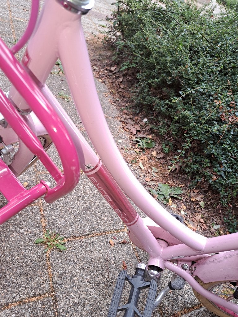 Roze meisjesfiets 20 inch, Ophalen, Terugtraprem, Gebruikt, Volare