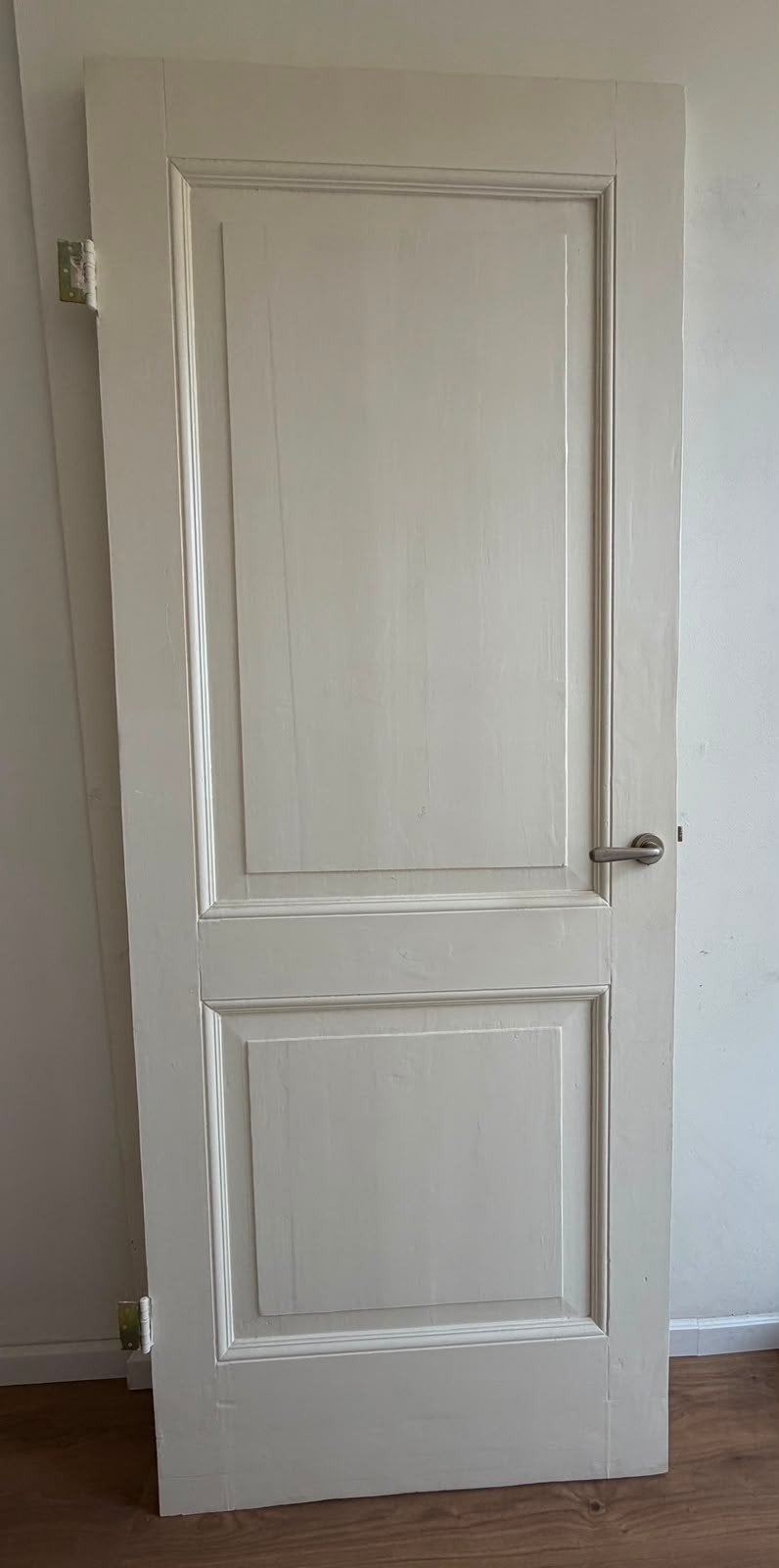 Massief houten paneeldeur met sierlijsten | 210 x 82 cm, Ophalen, Gebruikt, 80 tot 100 cm, Binnendeur