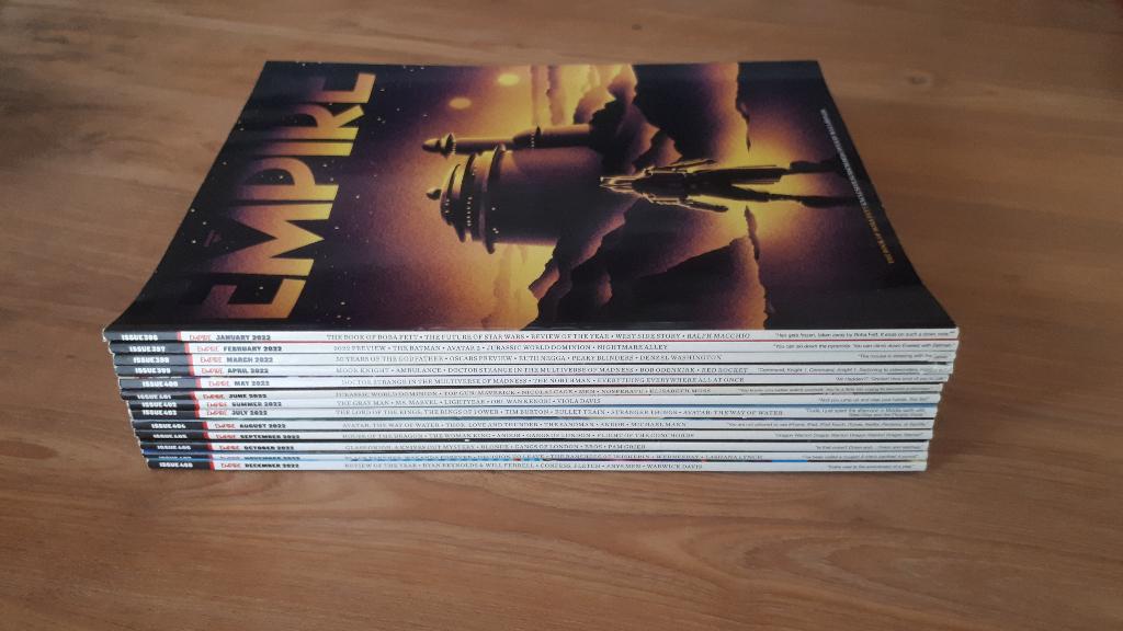 Empire Magazine - jaargang 2022, 13 edities, nr. 396 tm 408, Boeken, Tijdschriften en Kranten, Gelezen, Muziek, Film of Tv, Ophalen of Verzenden