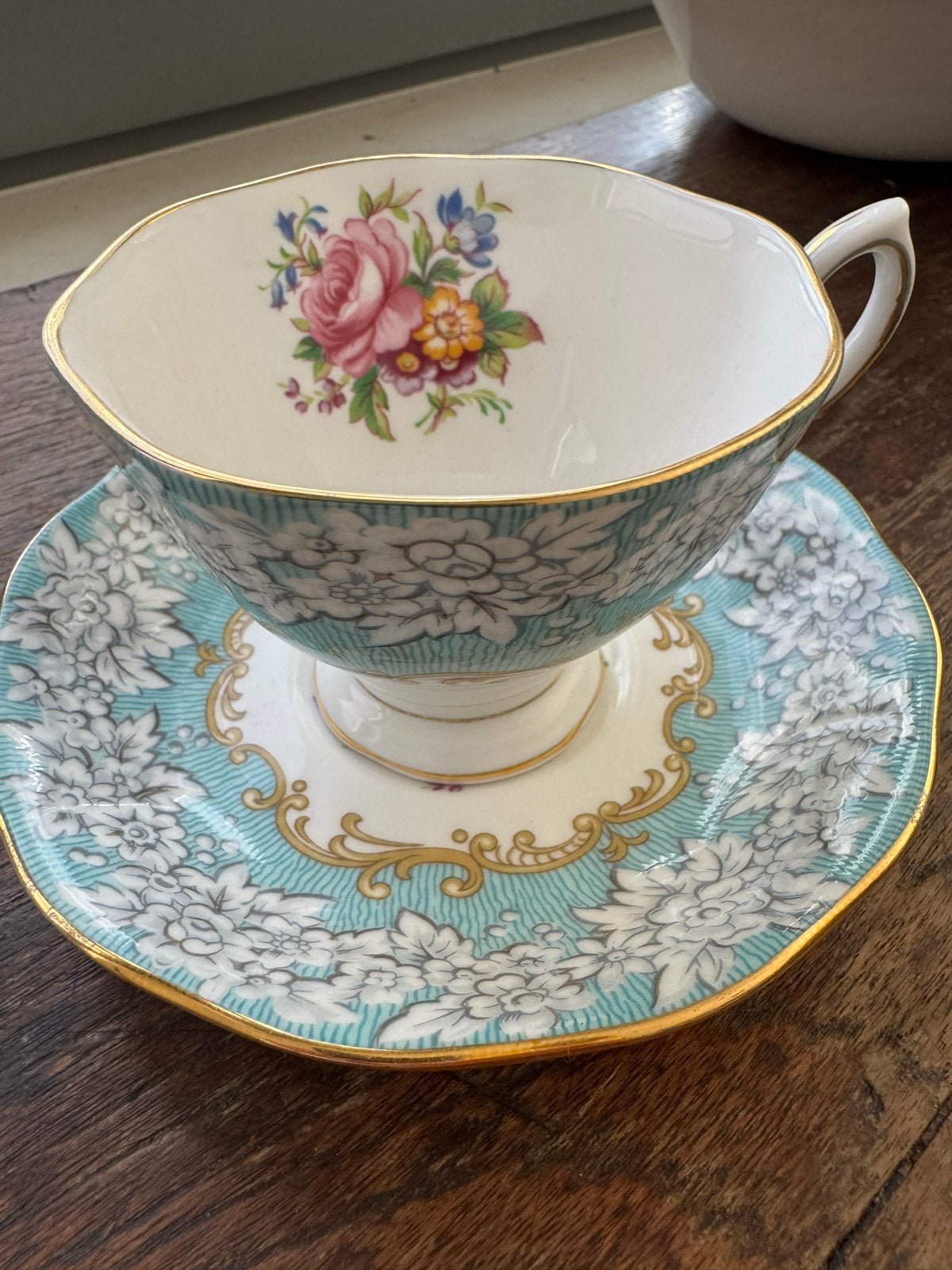Royal Albert Enchantment theekop en schotel uit 1950, Ophalen of Verzenden