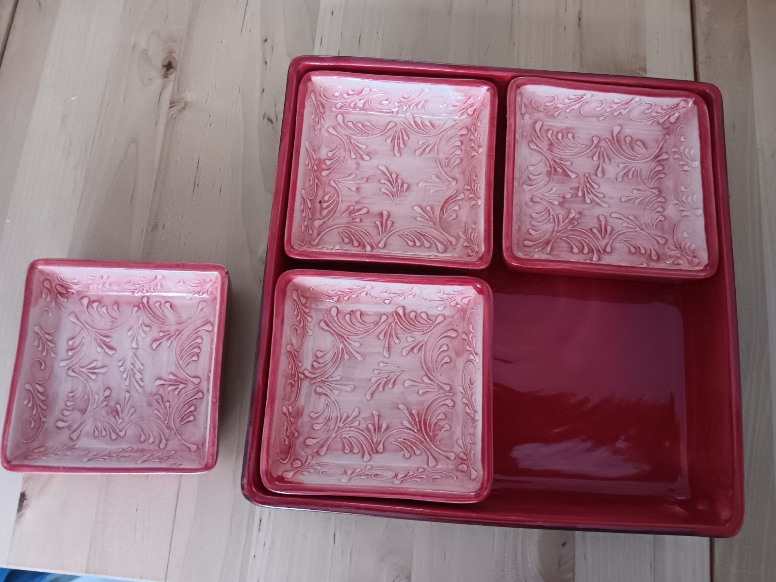 Tapas set, 5 delig, uit Spanje, Ophalen, Overige stijlen, Aardewerk, Schaal of Schalen