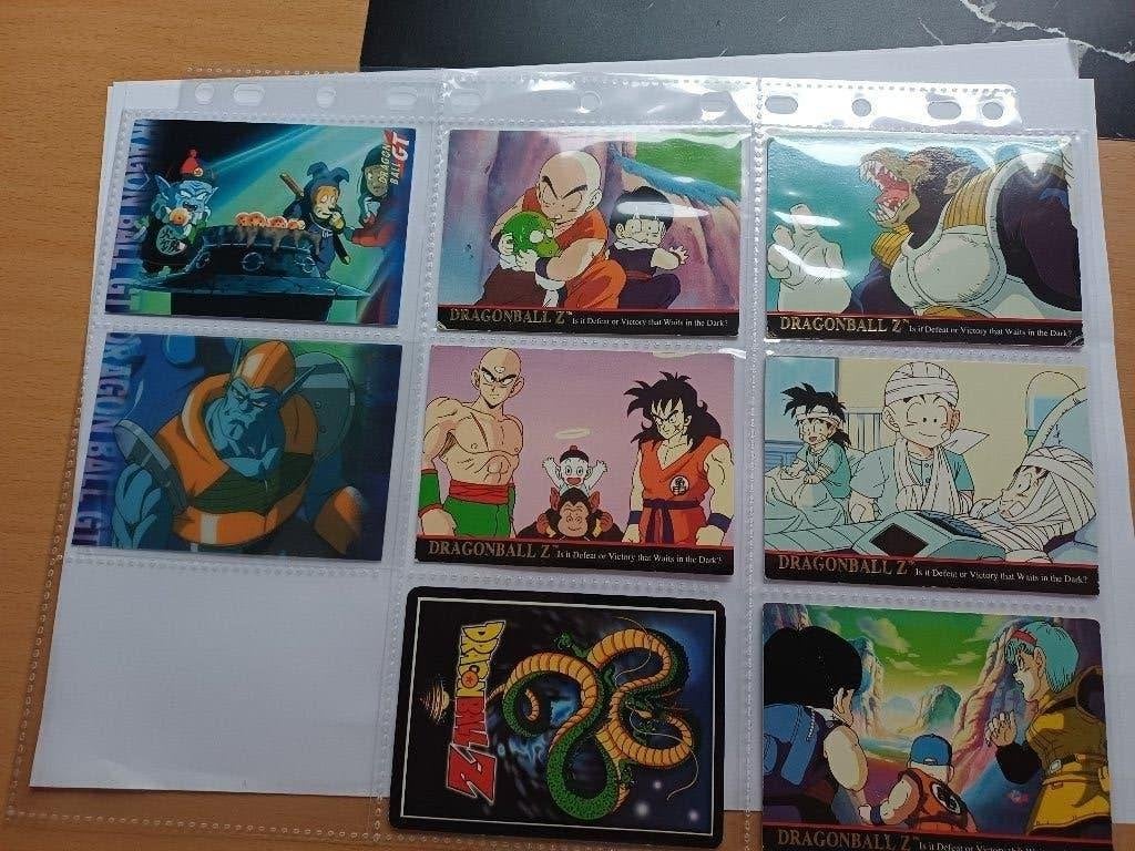 Kaarten DragonBall Z 8 stuks, 1 Rare!, Verzenden, Zo goed als nieuw, Meerdere kaarten