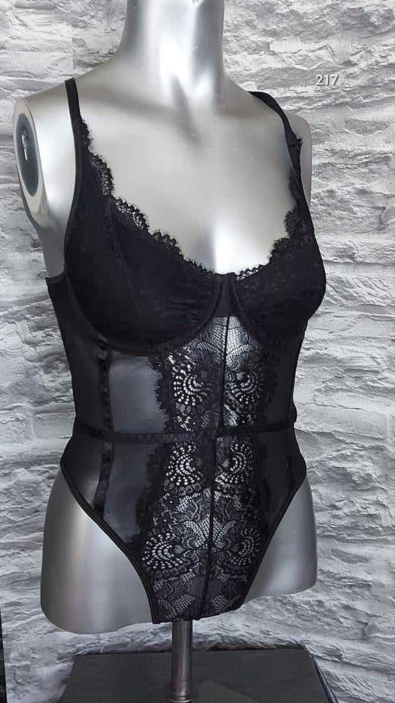 Sexy zwarte stringbody M, Ophalen of Verzenden, Zwart, Body of Korset