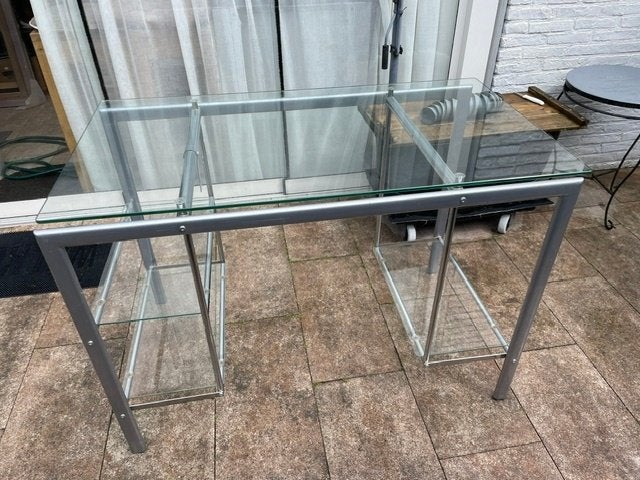 glazen tafel, Ophalen, Rechthoekig, 100 tot 150 cm, 50 tot 100 cm