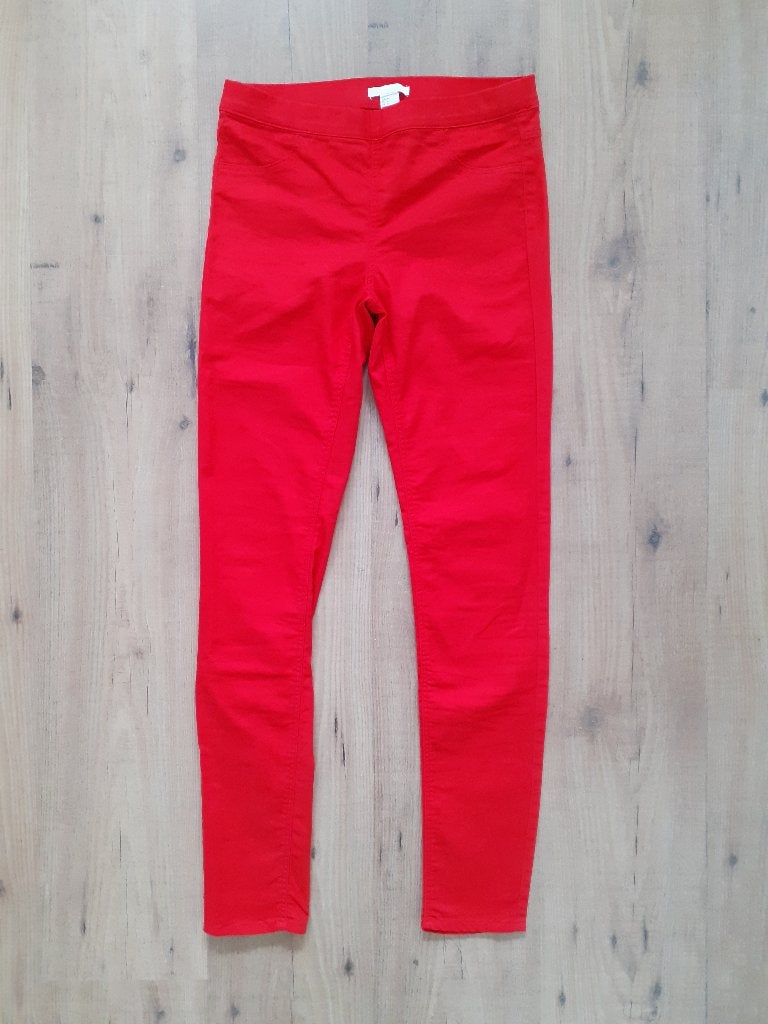 Gratis* H&M tregging / jegging / broek rood maat 36 / S, Nieuw, Ophalen of Verzenden, Lang, Rood