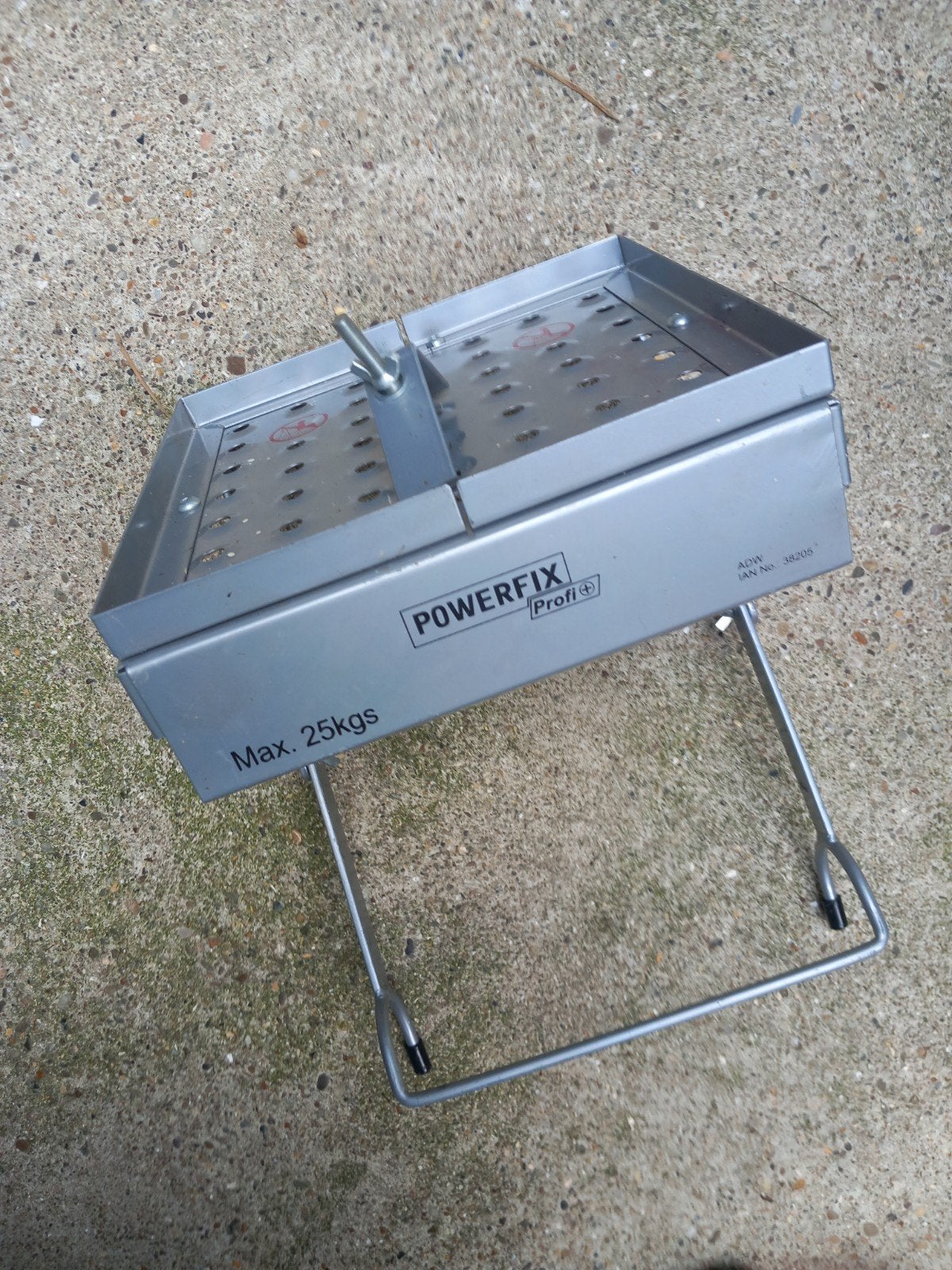 Ladderbankje RVS - Powerfix Profi, Ophalen of Verzenden, Gebruikt, Ladder, Minder dan 2 meter