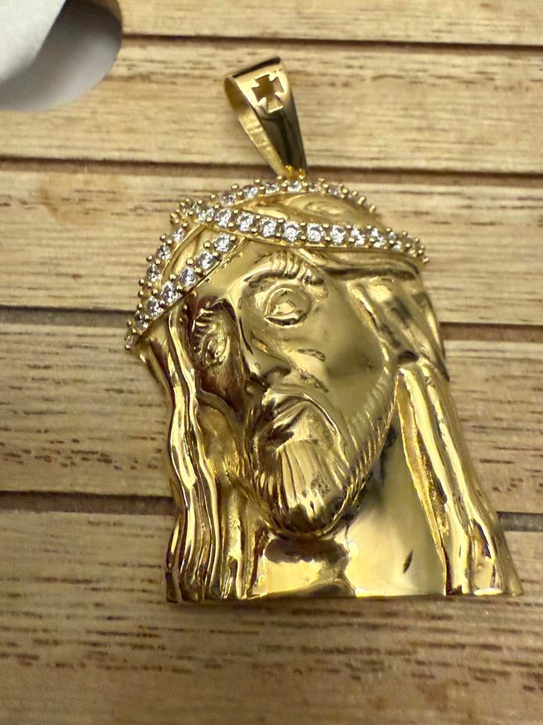 Prachtige 14 karaats gouden jezus hanger, Ophalen of Verzenden, Nieuw, Goud, Goud
