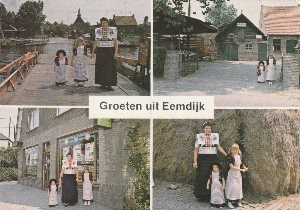 EEMDIJK Klederdracht Winkel Boerderij Groeten, Verzenden, 1980 tot heden, Gelopen, Utrecht
